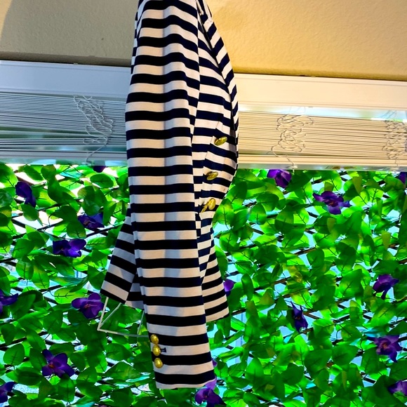 H&M navy blue & white striped jacket - Picture 6 of 15